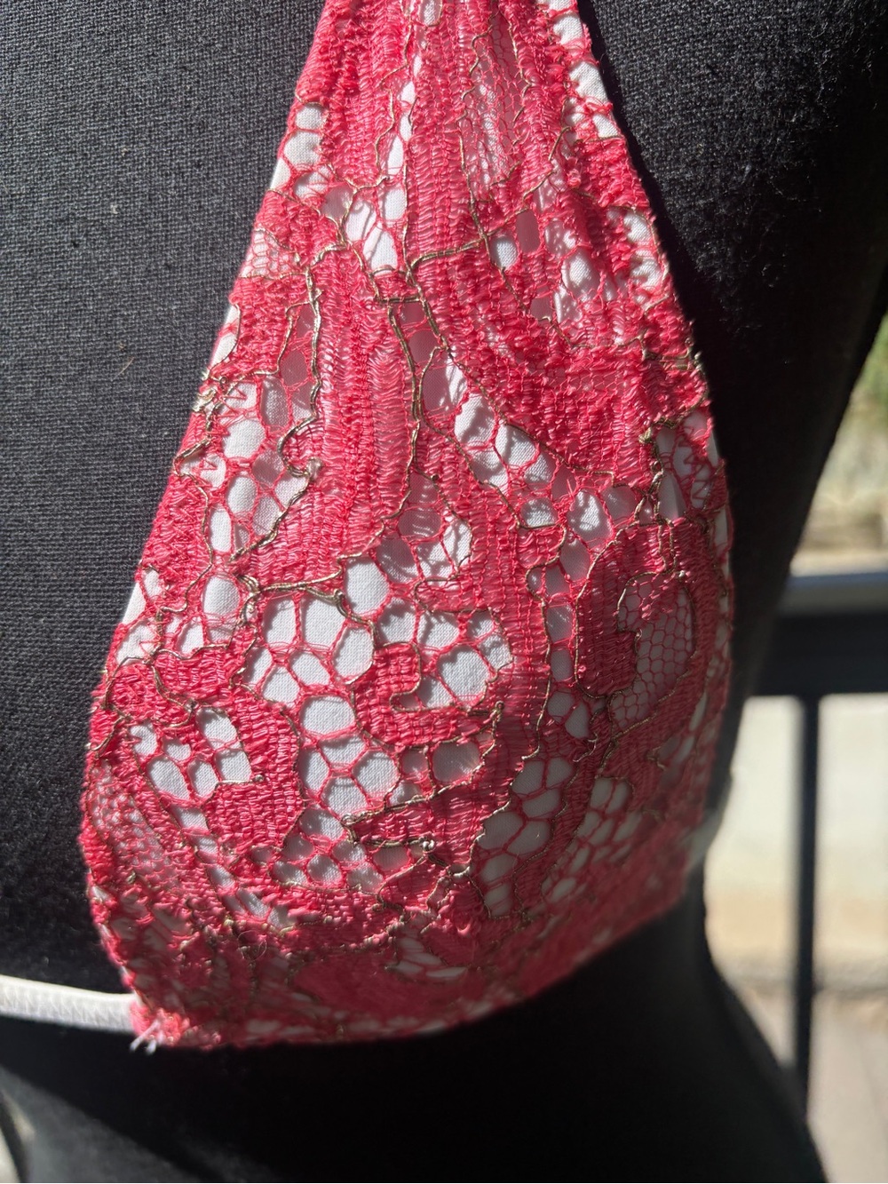 Two Pieces! Designer One of a Kind Triangle Bikini Tops - Picture 3 of 8